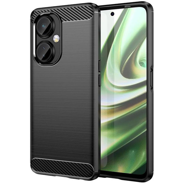 Techsuit - Carbon Silicone - OnePlus Nord CE 3 Lite - Black