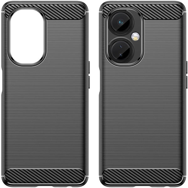 Techsuit - Carbon Silicone - OnePlus Nord CE 3 Lite - Black