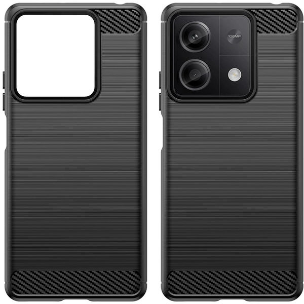 Techsuit - Carbon Silicone - Xiaomi Redmi Note 13 5G - Black
