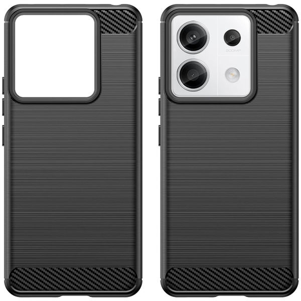 Techsuit - Carbon Silicone - Xiaomi Redmi Note 13 Pro 5G / Poco X6 - Black