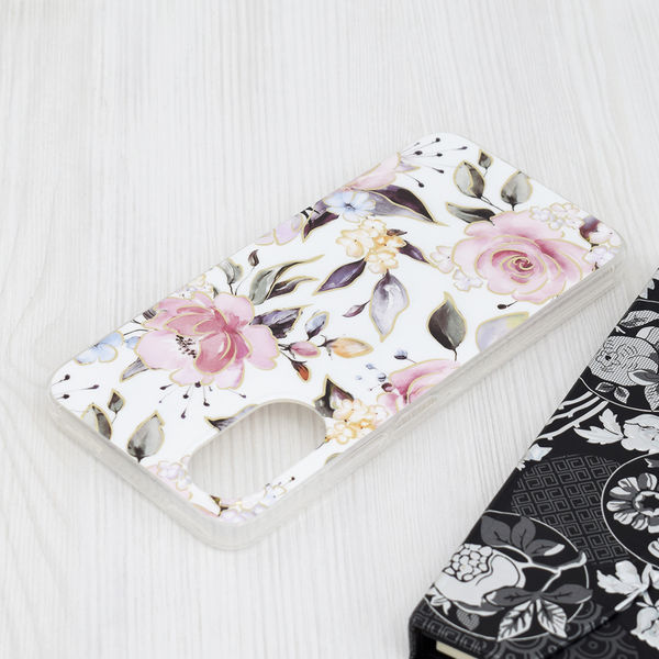 Techsuit - Marble Series - Oppo A17 - Chloe White
