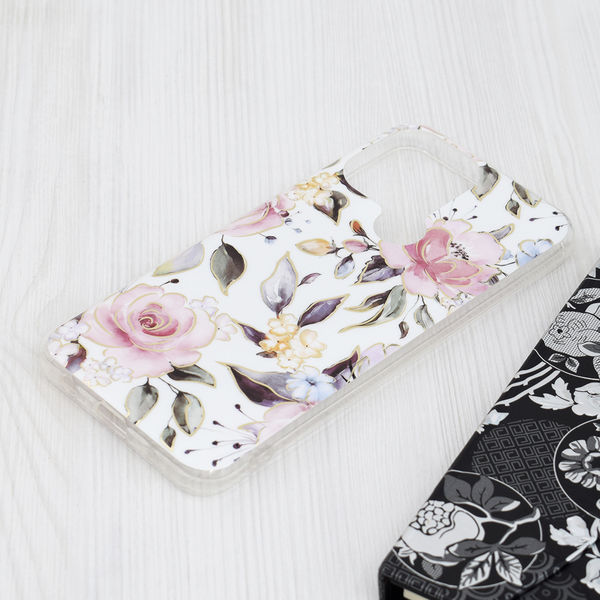 Techsuit - Marble Series - Xiaomi Redmi A1+ / A2+ - Chloe White