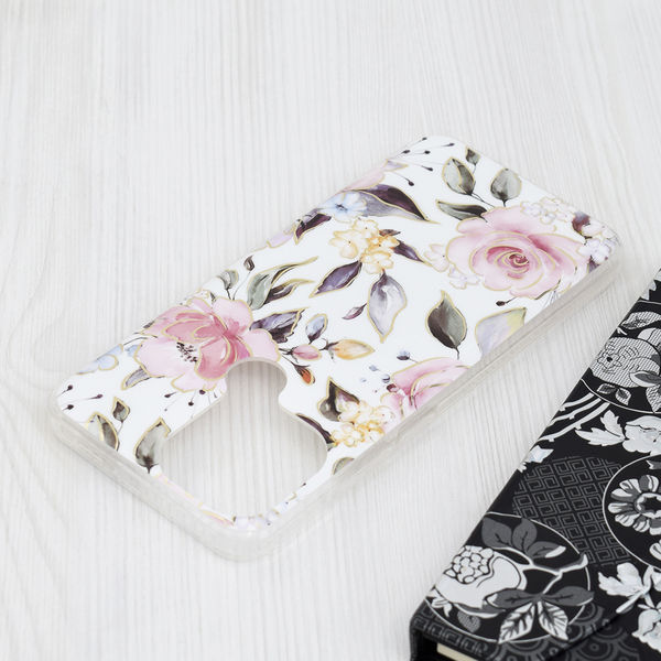 Techsuit - Marble Series - Xiaomi Redmi A1+ / A2+ - Chloe White