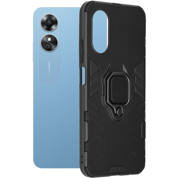 Techsuit - Silicone Shield - Oppo A17 - Black