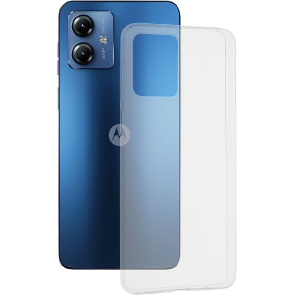 Techsuit - Clear Silicone - Motorola Moto G14 - Transparent
