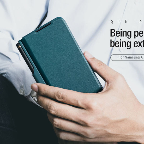 Nillkin - Qin Pro Leather Case - Samsung Galaxy Z Fold5 - Black