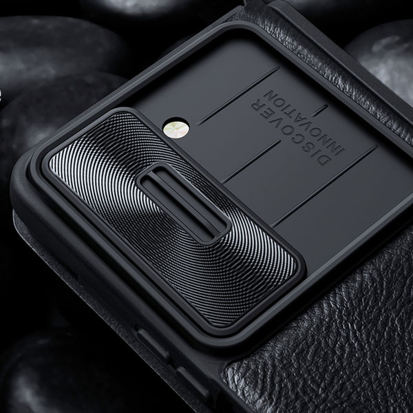 Nillkin - Qin Pro Leather Case - Samsung Galaxy Z Fold5 - Black