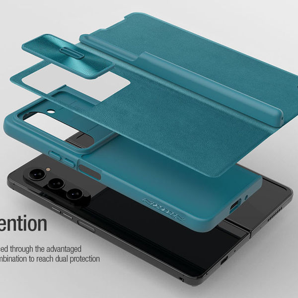 Nillkin - Qin Pro Leather Case - Samsung Galaxy Z Fold5 - Black