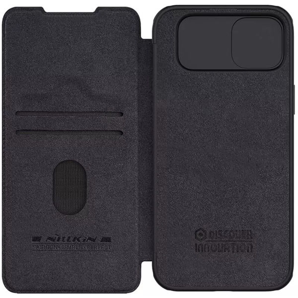 Nillkin - Qin Leather Case - iPhone 15 Plus - Black