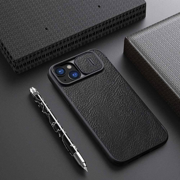 Nillkin - Qin Leather Case - iPhone 15 Plus - Black