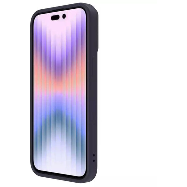 Nillkin - CamShield Silky MagSafe Silicone - iPhone 15 Pro Max - Dark Night Purple