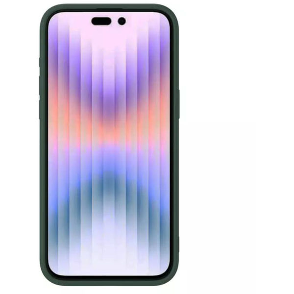 Nillkin - CamShield Silky MagSafe Silicone - iPhone 15 Pro Max - Foggy Green