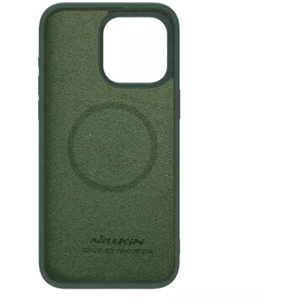 Nillkin - CamShield Silky MagSafe Silicone - iPhone 15 Pro Max - Foggy Green