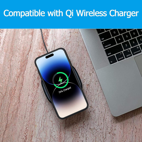 Techsuit - Power Pro MagSafe Battery Case - iPhone 15 Pro - 7000mAh - Black