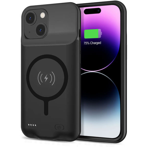 Techsuit - Power Pro MagSafe Battery Case - iPhone 15 Plus - 8500mAh - Black