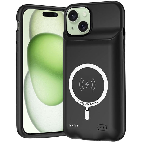 Techsuit - Power Pro MagSafe Battery Case - iPhone 15 Plus - 8500mAh - Black