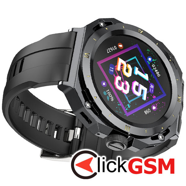 Hoco - SmartWatch Smart Sports (Y14) - with 2 Metal Cases and Watchbands, TFT 1.32 inch, Bluetooth 5.0, IP68, 200mAh - Black