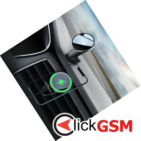 Baseus - Car Holder with Wireless Charging Big Energy (WXJN-01) - for Dashboard, Air Vent, 15W - Black