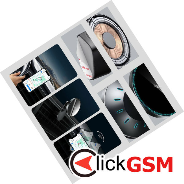 Baseus - Car Holder with Wireless Charging Big Energy (WXJN-01) - for Dashboard, Air Vent, 15W - Black