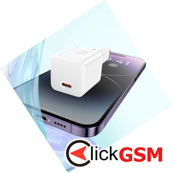 Baseus - Wall Charger (CCGN070401) - GaN, Type-C, Fast Charging, 30W - Black