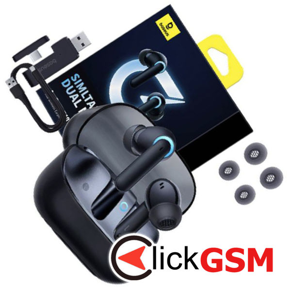 Baseus - Wireless Earbuds AeQur G10 (A00055400111-00) - TWS with Noise-Canceling Microphones - Cluster Black