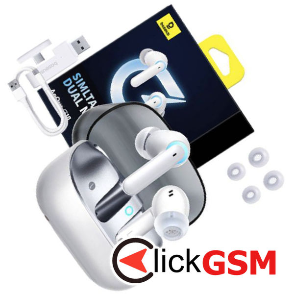 Baseus - Wireless Earbuds AeQur G10 (A00055400221-00) - TWS with Noise-Canceling Microphones - Stellar White