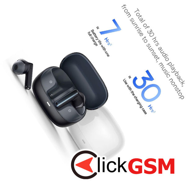 Baseus - Wireless Earbuds Bowie M2s (NGTW350102) - TWS with Bluetooth 5.3 - Moon White