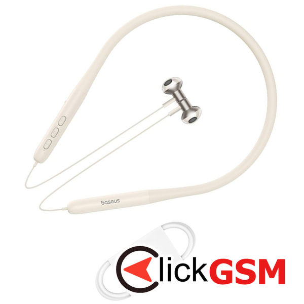 Baseus - Bluetooth Earphones Bowie P1 (A00025800223-Z1) - Half In-ear Neckband, Bluetooth 5.2 - Stellar White