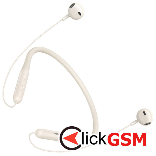 Baseus - Bluetooth Earphones Bowie P1 (A00025800223-Z1) - Half In-ear Neckband, Bluetooth 5.2 - Stellar White