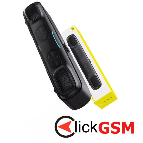 Baseus - Mini Soundbar AeQur - Bluetooth 5.3, Type-C, Jack, 2.5W + 2.5W - Cluster Black