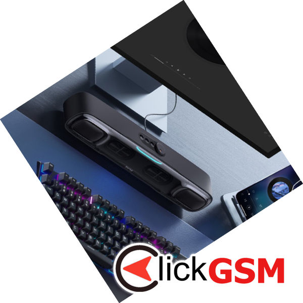 Baseus - Mini Soundbar AeQur - Bluetooth 5.3, Type-C, Jack, 2.5W + 2.5W - Cluster Black