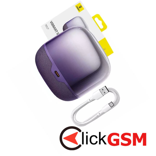 Baseus - Wireless Speaker AeQur V2 (A20056200521-00) - 360 Sound, Bluetooth 5.0 - Midnight Purple