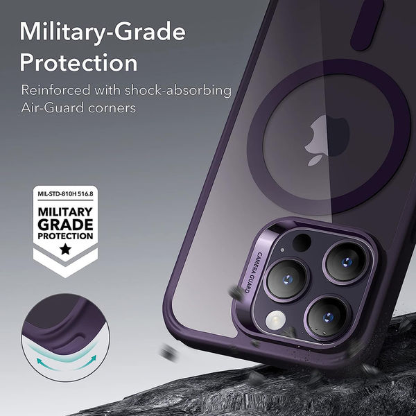 ESR - Classic Hybrid HaloLock - iPhone 14 Pro - Clear Purple