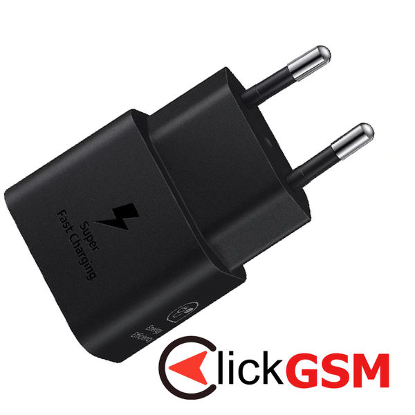 Samsung - Original Wall Charger T2510 Paris 2024 (EP-T2510NBEGEU) - Type-C, 25W, Super Fast Charging - Black (Blister Packing)