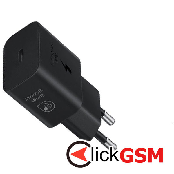 Samsung - Original Wall Charger T2510 Paris 2024 (EP-T2510NBEGEU) - Type-C, 25W, Super Fast Charging - Black (Blister Packing)