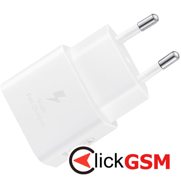 Samsung - Original Wall Charger T2510 Paris 2024 (EP-T2510NWEGEU) - Type-C, 25W, Super Fast Charging - White (Blister Packing)