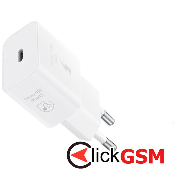 Samsung - Original Wall Charger T2510 Paris 2024 (EP-T2510NWEGEU) - Type-C, 25W, Super Fast Charging - White (Blister Packing)