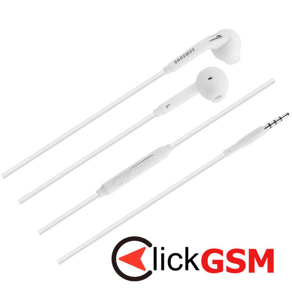 Samsung - Original Wired Earphones (EO-EG920BW) - 3.5mm, In-Ear, Microphone, Volume Control, 1.2m - White (Blister Packing)