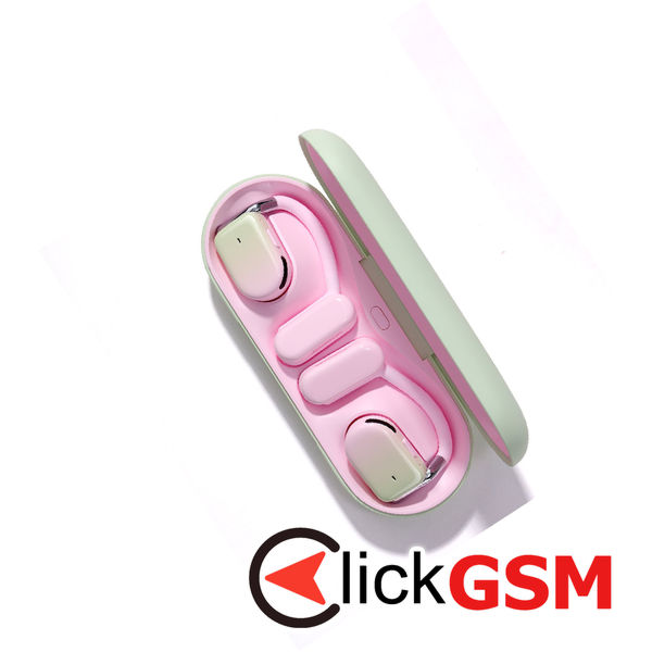 JoyRoom - Wireless Earbuds (JR-OE2) - Bluetooth 5.3, Open-Ear, True Wireless, Microphone, ENC - Pink