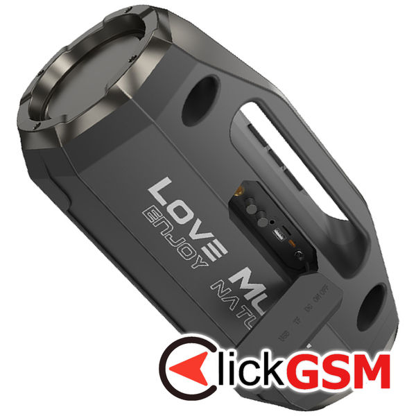 Hoco - Wireless Speaker Rick Sports (HA3) - Portable with Microphone, Bluetooth 5.3, TF, USB, AUX, 10W - Black