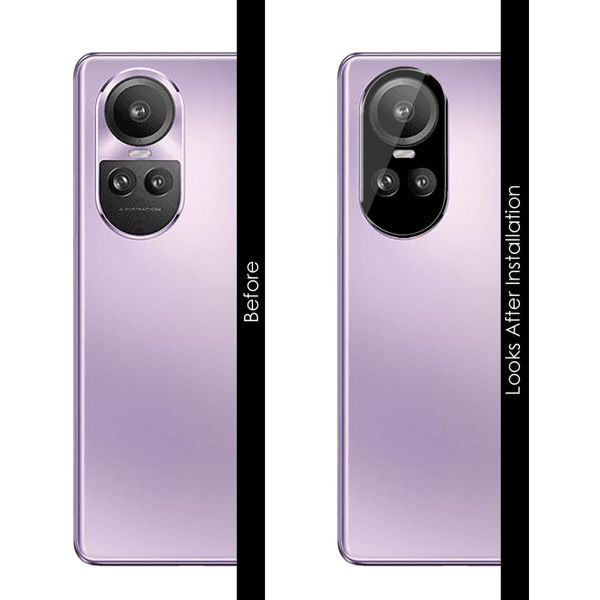 Techsuit - Full Camera Glass - Oppo Reno10 Pro - Black