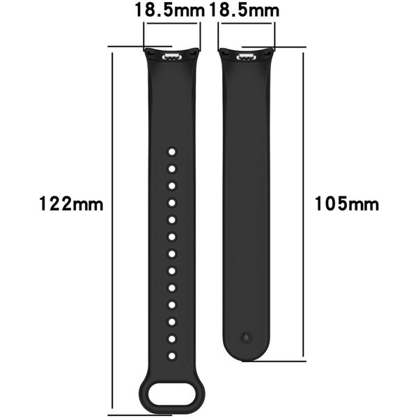 Techsuit - Watchband (W014) - Xiaomi Mi Band 8 / 8 NFC / 9 / 9 NFC - Spare Gray