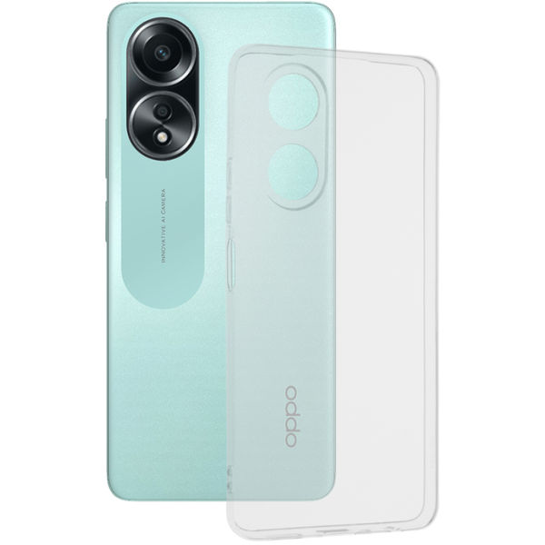 Techsuit - Clear Silicone - Oppo A58 4G - Transparent