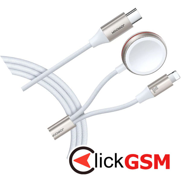 JoyRoom - Wireless Charging Cable (S-IW012) - USB-C to Apple Watch 3.5W, Lightning 30W, 3.5A, 9V, 1.5m - White