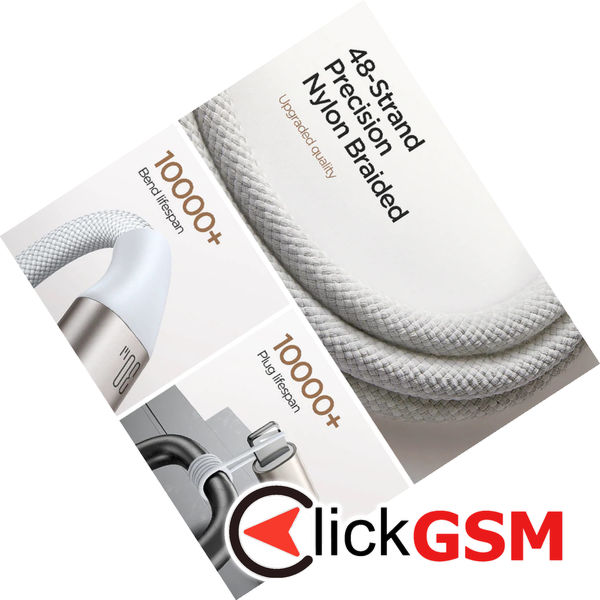 JoyRoom - Wireless Charging Cable (S-IW012) - USB-C to Apple Watch 3.5W, Lightning 30W, 3.5A, 9V, 1.5m - White