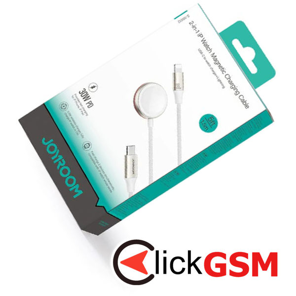 JoyRoom - Wireless Charging Cable (S-IW012) - USB-C to Apple Watch 3.5W, Lightning 30W, 3.5A, 9V, 1.5m - White