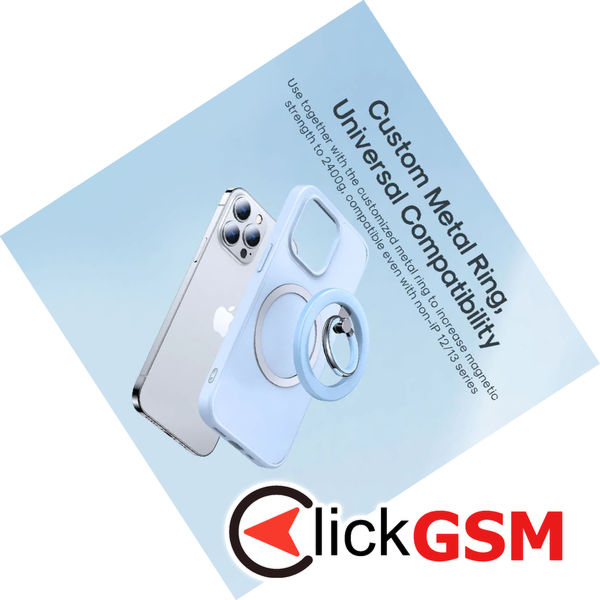 JoyRoom - Ring Phone (JR-Mag-M2) - Magnetic Grip, Zinc Alloy - Blue