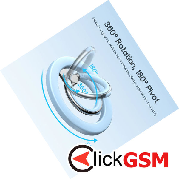 JoyRoom - Ring Phone (JR-Mag-M2) - Magnetic Grip, Zinc Alloy - Blue