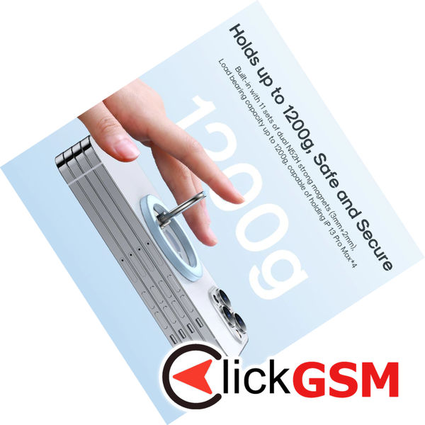 JoyRoom - Ring Phone (JR-Mag-M2) - Magnetic Grip, Zinc Alloy - Blue