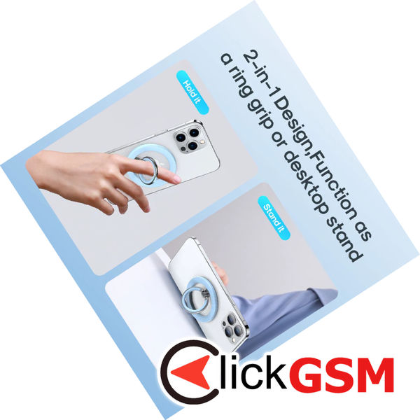 JoyRoom - Ring Phone (JR-Mag-M2) - Magnetic Grip, Zinc Alloy - Blue